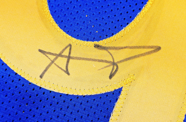 Los Angeles Rams Aaron Donald Signed Blue Jersey Beckett Wit