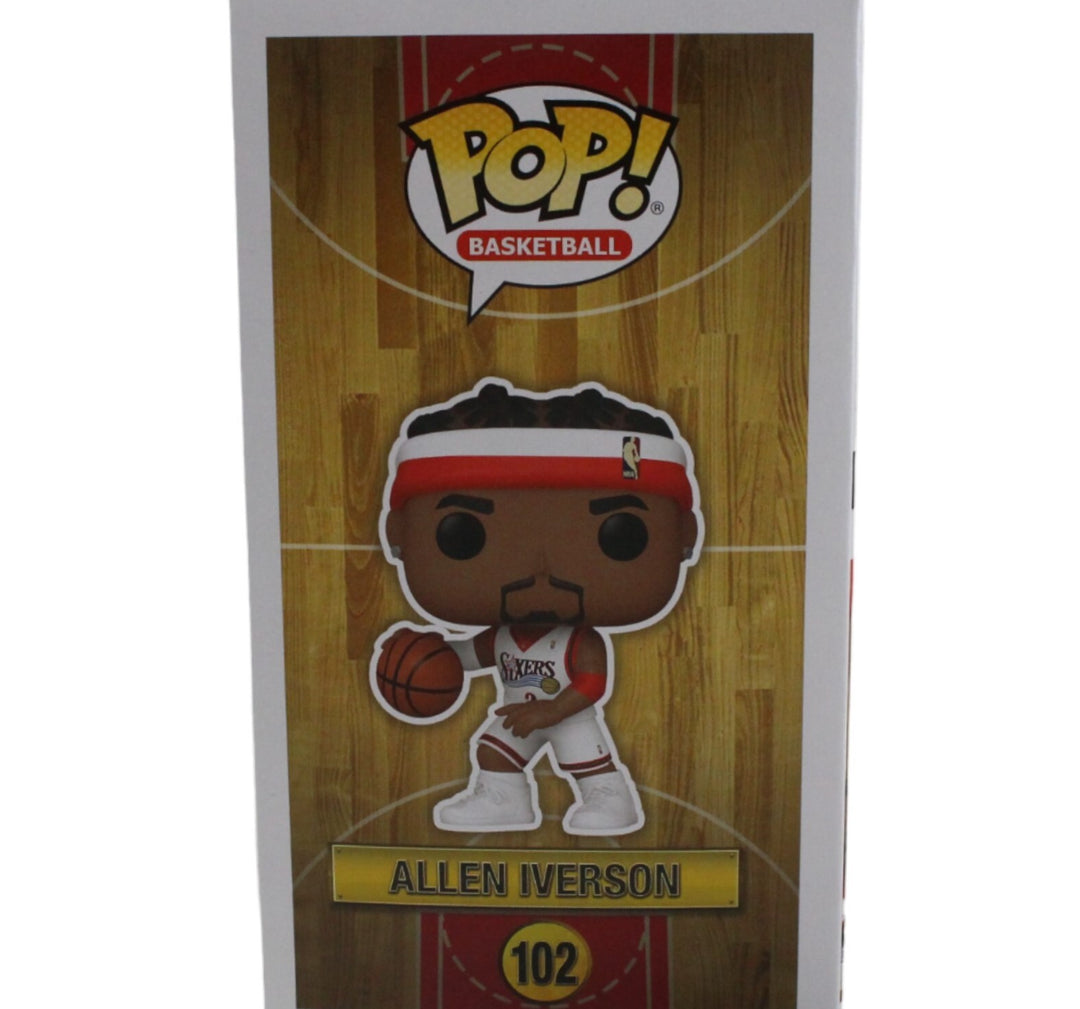Allen Iverson Signed Philadelphia 76ers Funko Pop! #102 w/ Soft Protector 44412