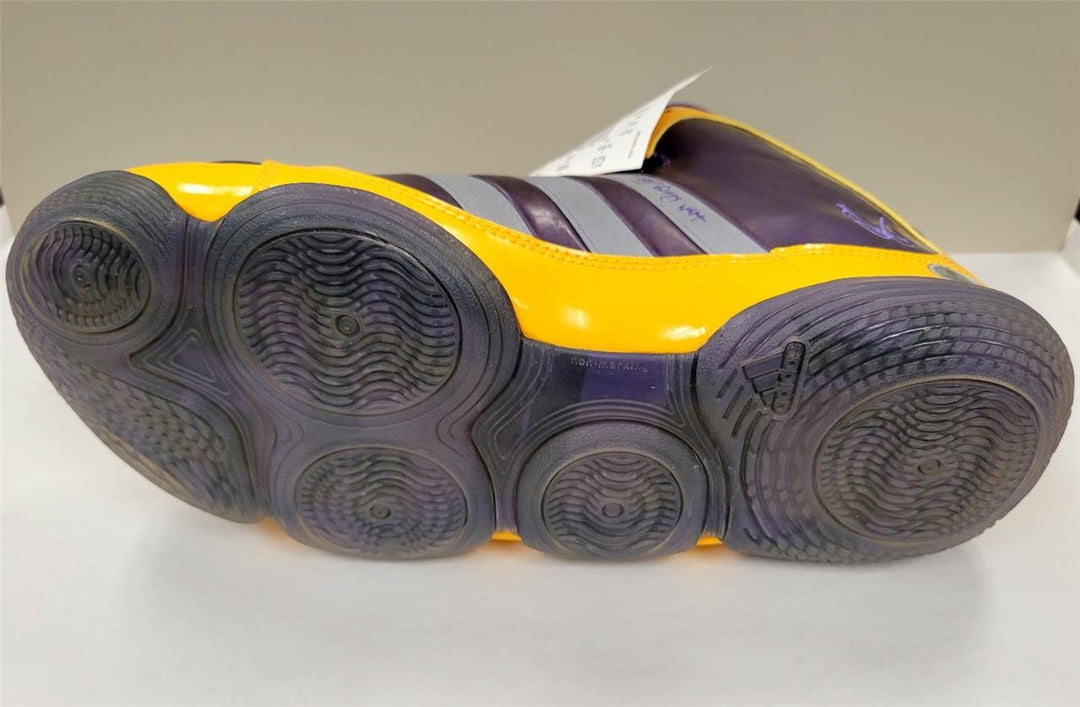 Snoop Dogg signed "Lakers" Adidas adiPure Shoes Autograph ~ Beckett BAS