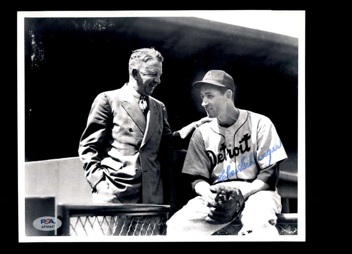 Charlie Gehringer PSA DNA Autograph 8x10 Photo Signed Tigers