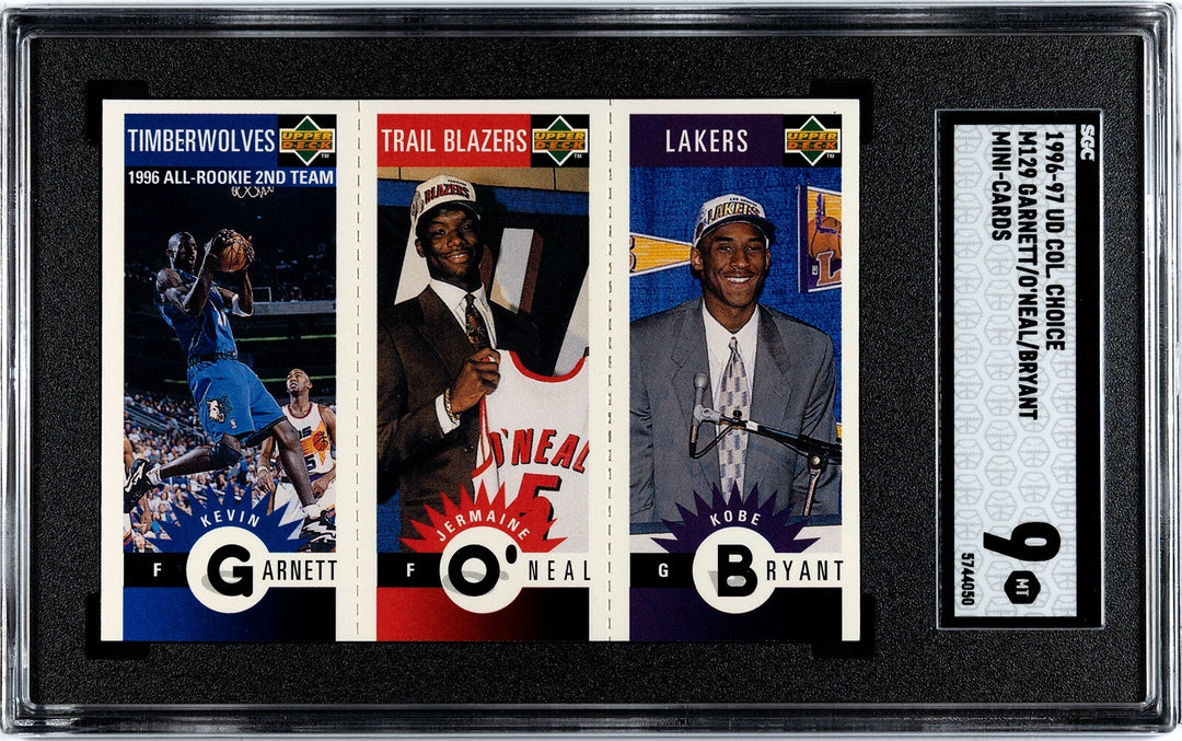 Kobe Bryant 1996-97 Upper Deck Collector Choice RC M129 Card - SGC Graded 9 MT
