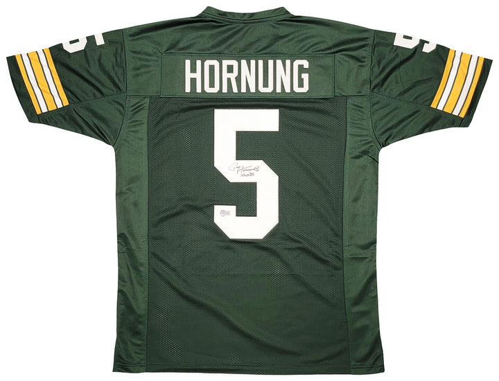 Green Bay Packers Paul Hornung Autographed Signed Green Jersey "HOF 86" Beckett