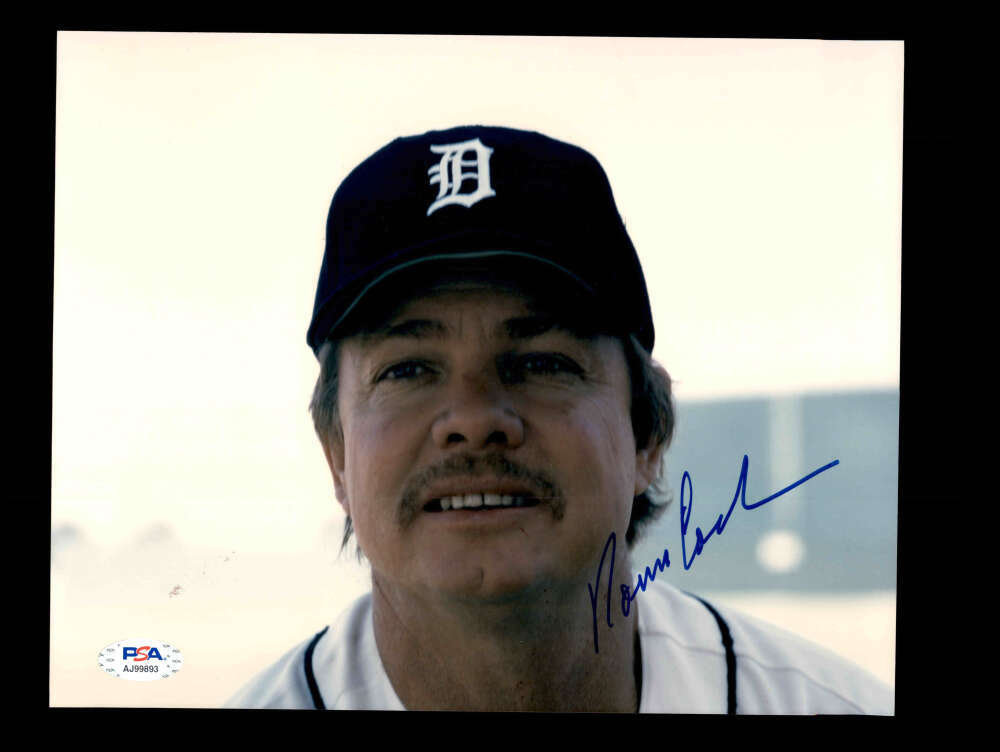 Norm Cash PSA DNA Signed 8x10 Photo Tigers Autograph