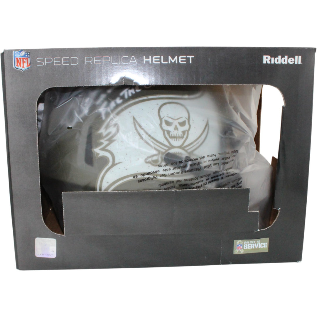 Mike Alstott Signed Tampa Bay Buccaneers F/S Helmet 22 STS Cannons Beckett 54606
