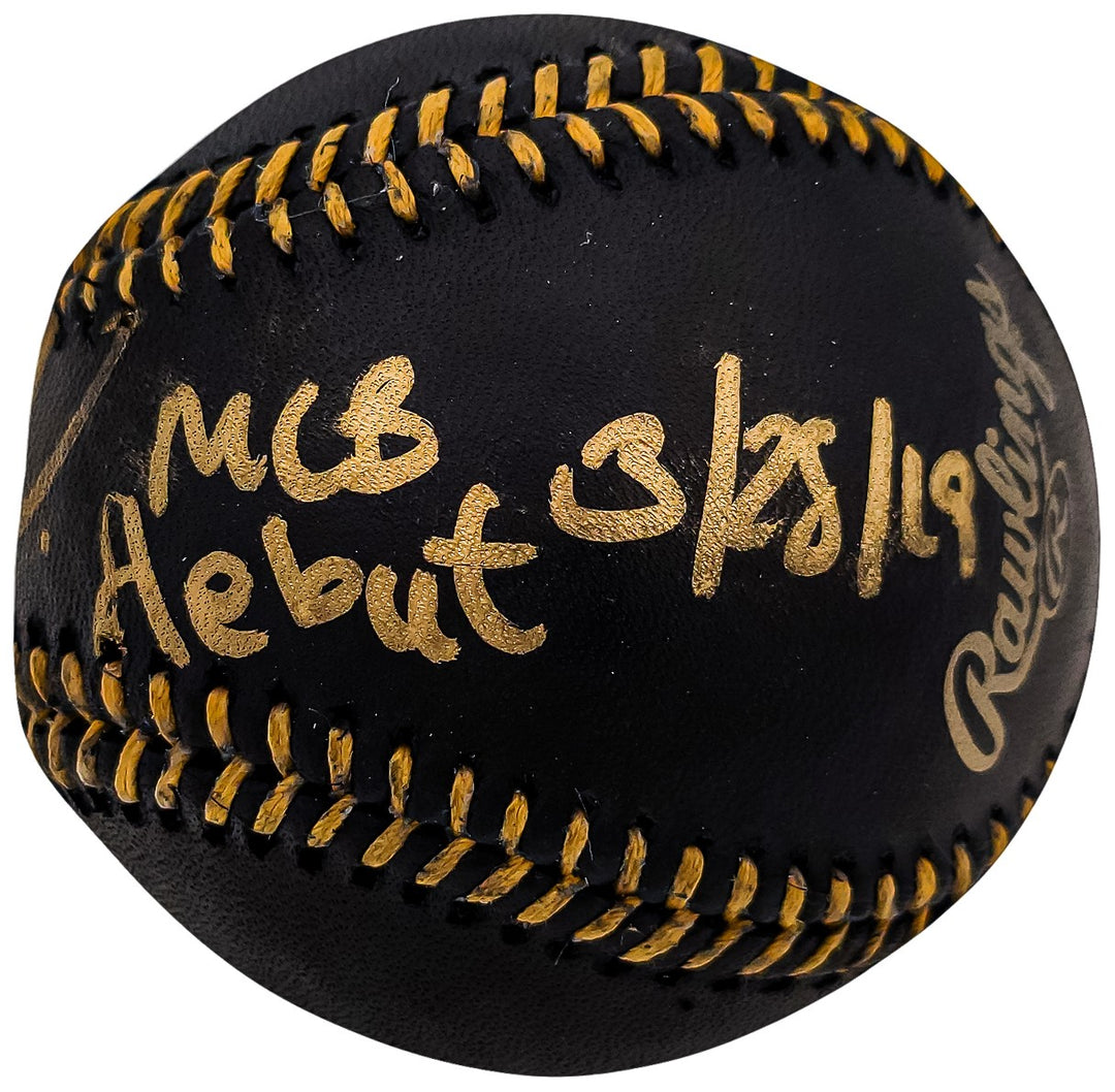 Fernando Tatis Jr. Auto Black MLB Baseball Padres MLB Debut 3/28/2019 JSA