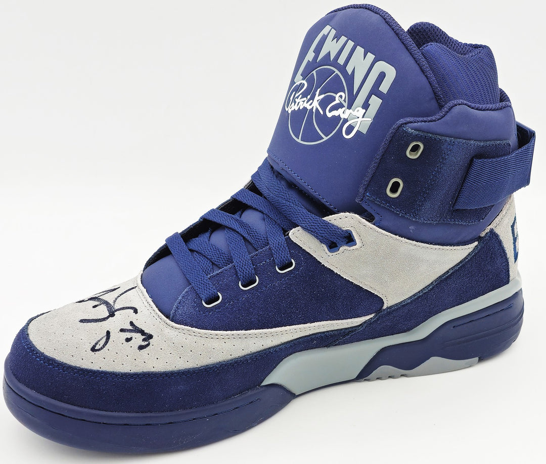 Patrick Ewing Auto Navy Athletics 33 HI OG Shoe Georgetown Hoyas Size 13 BAS