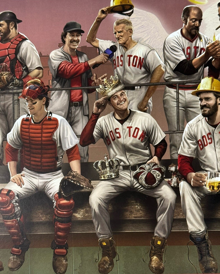 Boston Red Sox Fenway Park Lunch Monstah 12x36 Litho Photo David Ortiz Yaz Fisk