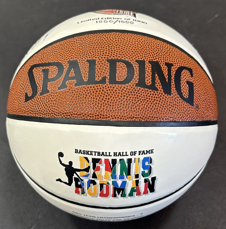 Dennis Rodman Signed Spalding Hall of Fame Basketball HOF 2011 Auto LE Bulls COA