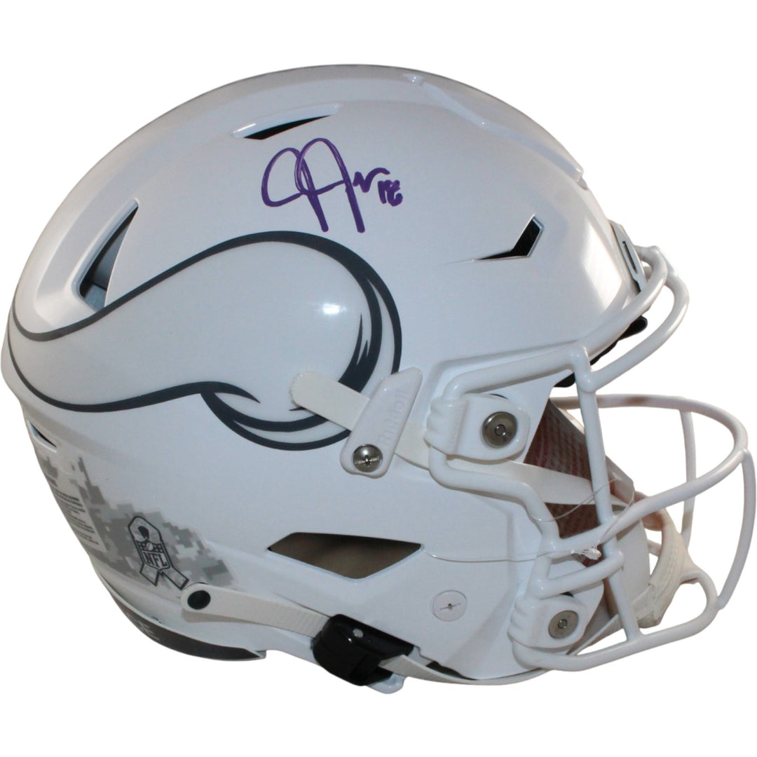 Justin Jefferson Signed Minnesota Vikings SpeedFlex 24 STS Helmet Beckett 56145