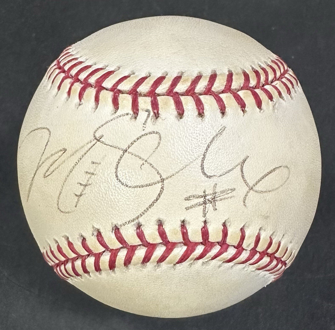 Mark Sanchez Signed 2009 Citi Field Inaugural Logo Baseball Rookie Auto Jets COA