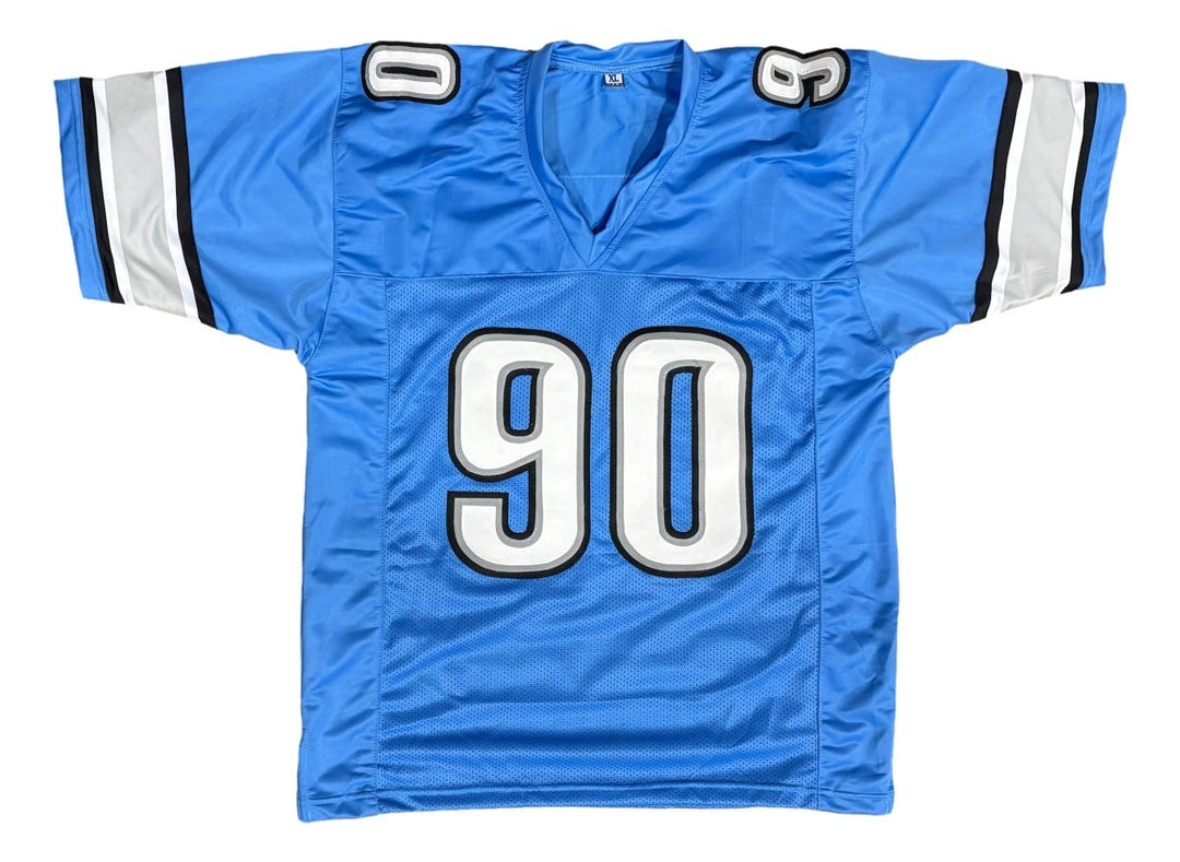 Ndamukong Suh Detroit Signed Light Blue Football Jersey JSA QR