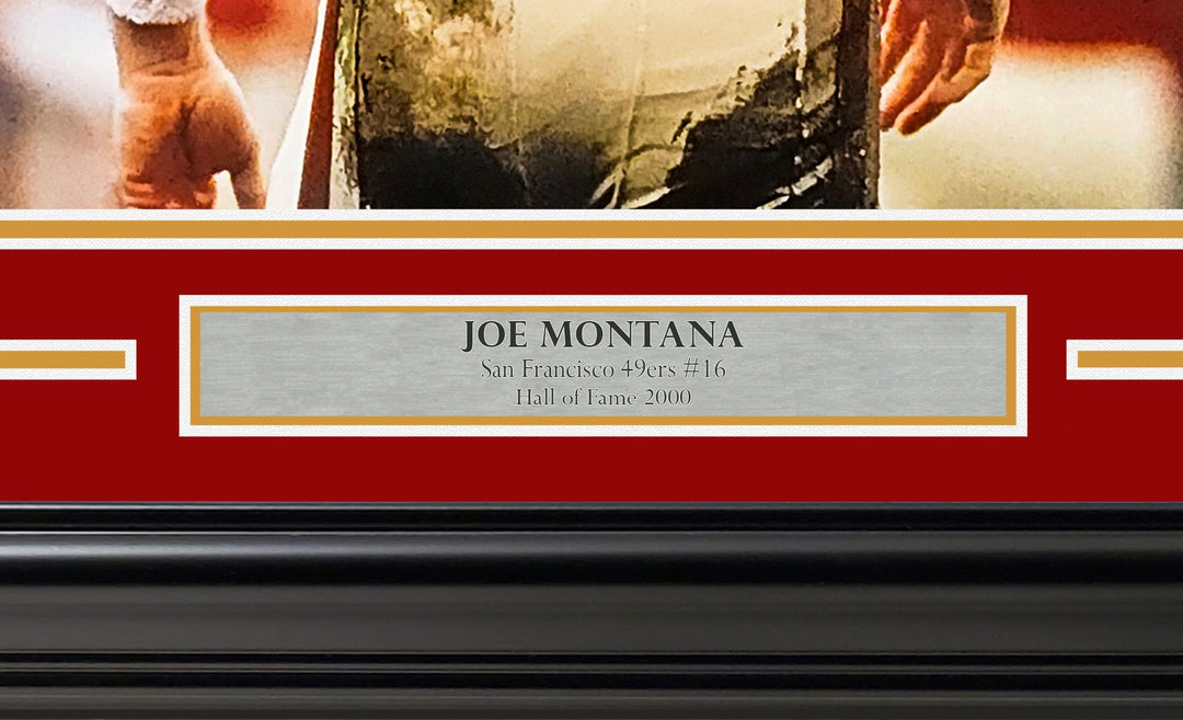 Joe Montana Signed Framed 16x20 Photo San Francisco 49ers Beckett BAS QR