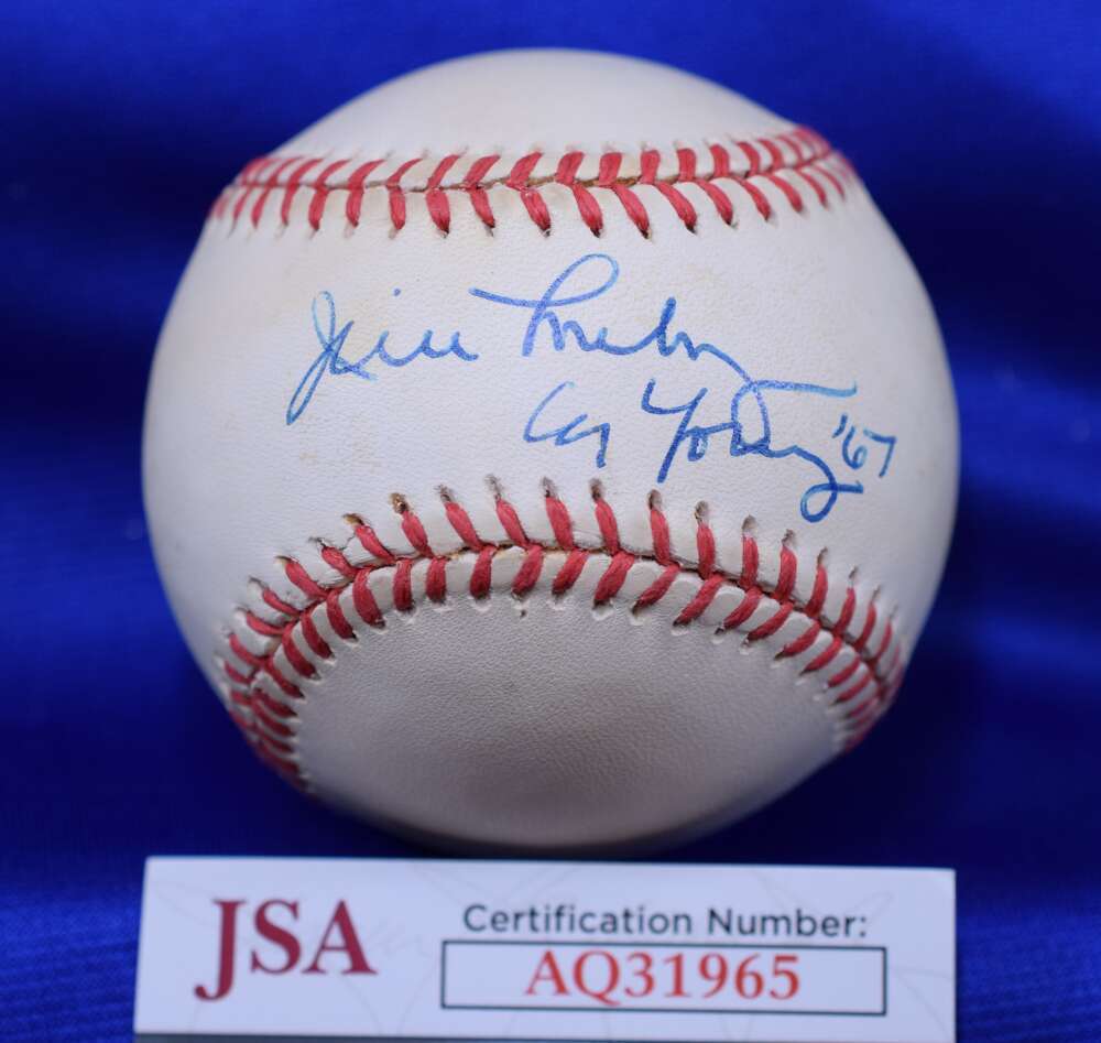 Jim Lonborg JSA COA Autograph American League Signed Baseball Cy Young 67