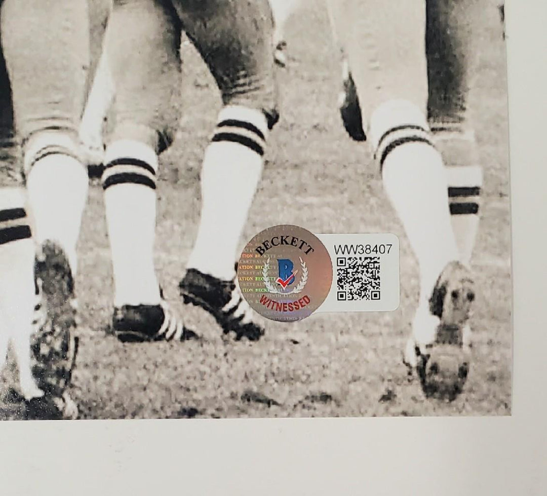 Rudy Ruettiger signed "The Sack 11-8-75" 8x10 photo ~ Beckett BAS Witness Holo