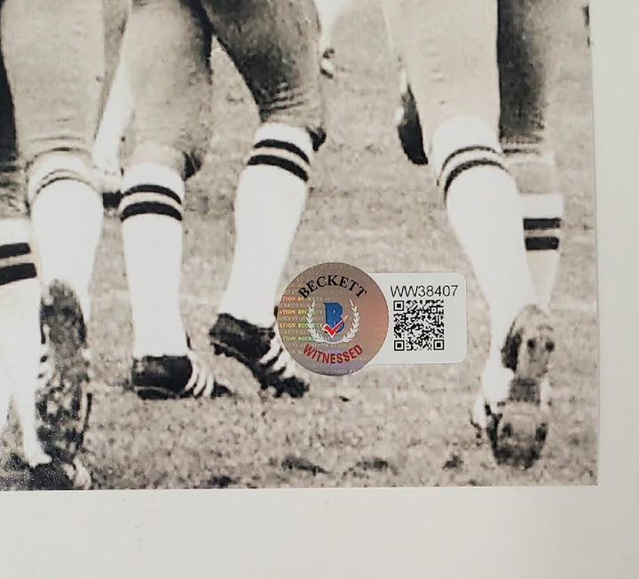 Rudy Ruettiger signed "The Sack 11-8-75" 8x10 photo ~ Beckett BAS Witness Holo