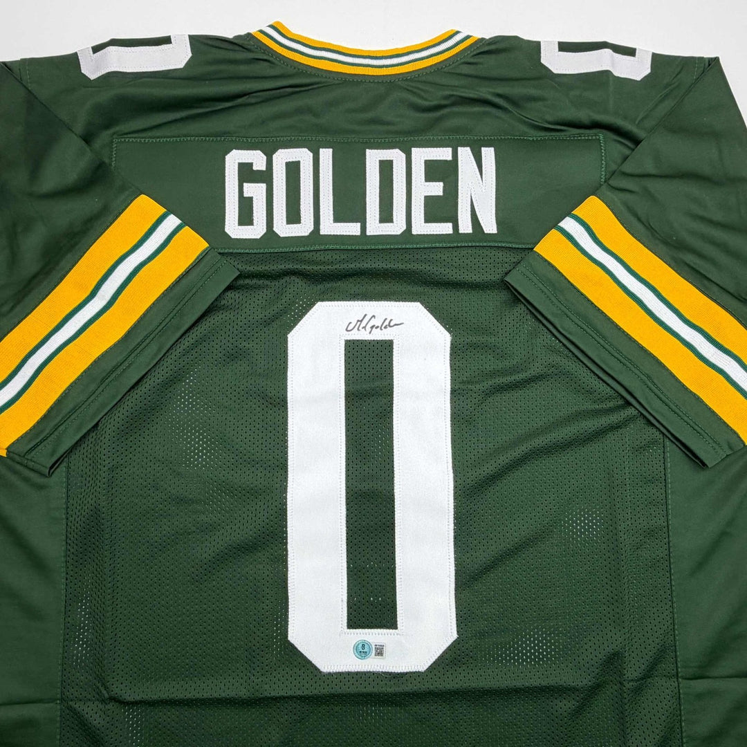 Autographed/Signed Matthew Golden Green Bay Green Jersey Beckett BAS COA