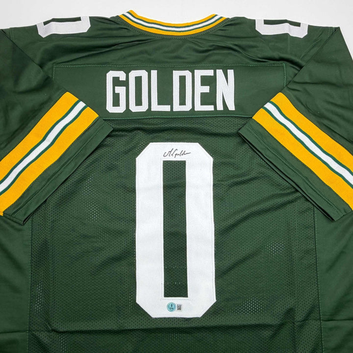 Autographed/Signed Matthew Golden Green Bay Green Jersey Beckett BAS COA