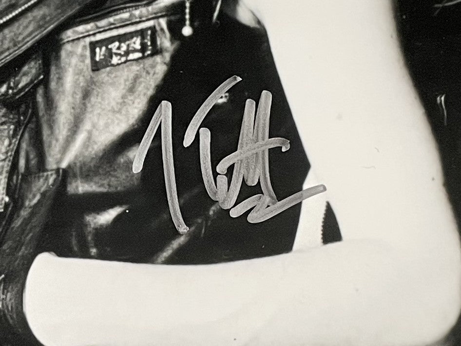 Joe Elliott Signed 11x14 Def Leppard Black And White Photo JSA ITP