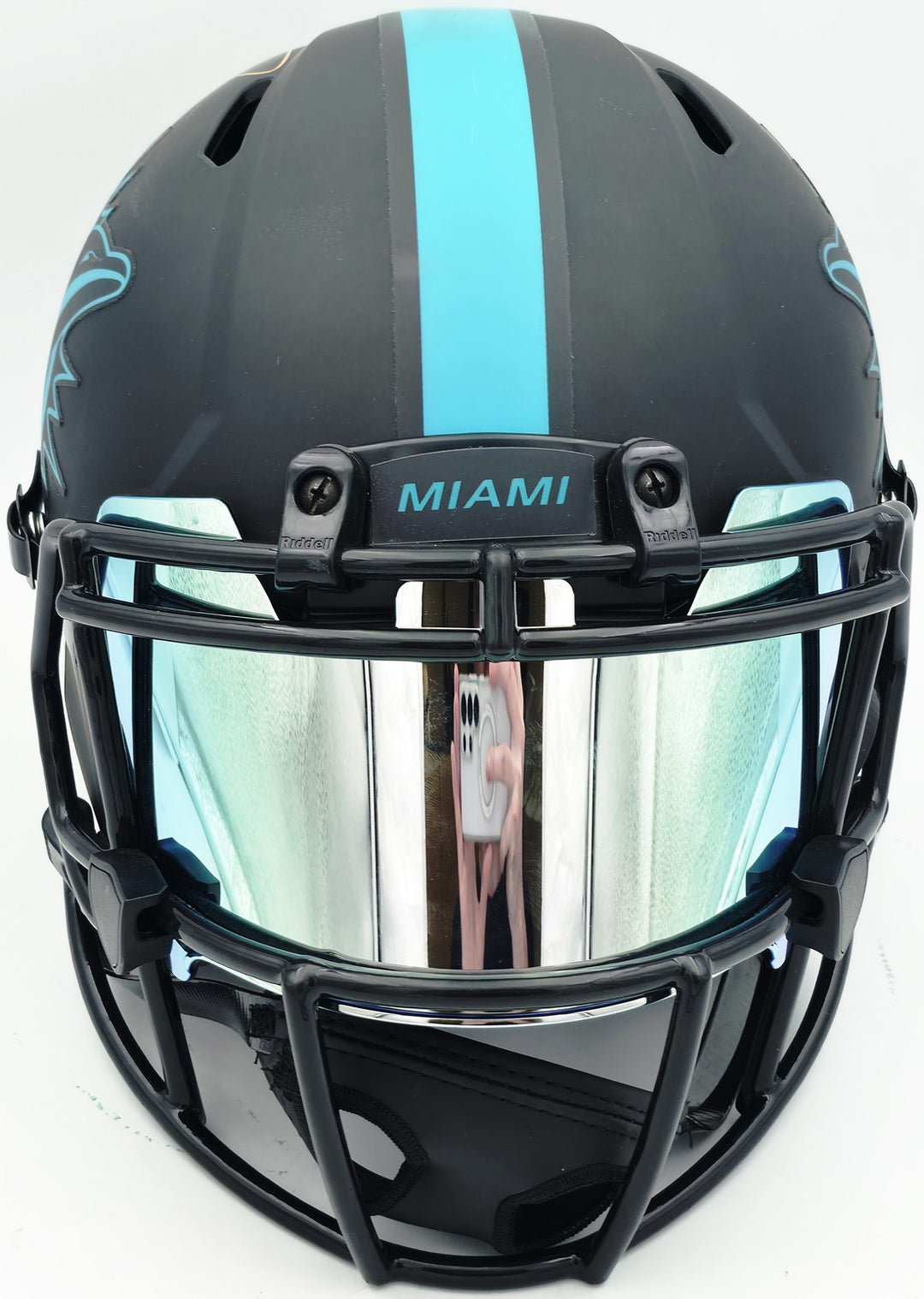 Jason Taylor Signed Dolphins Eclipse Black Full Size Speed Authentic Helmet JSA