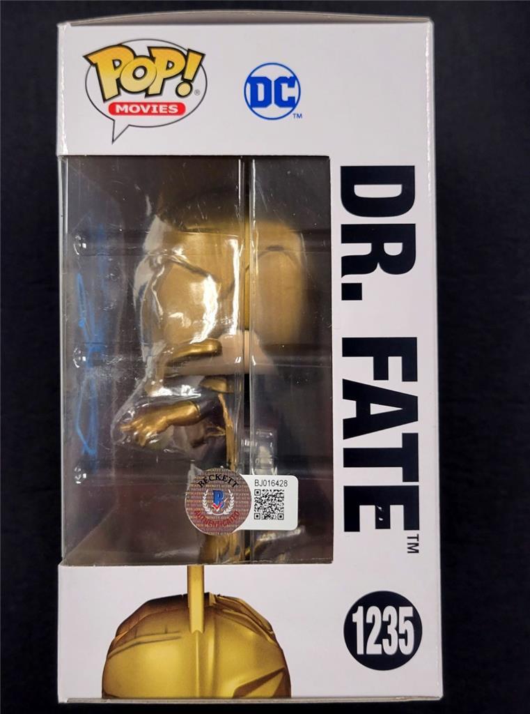 Pierce Brosnan signed Black Adam Dr. Fate Funko Pop! autograph Beckett BAS Holo