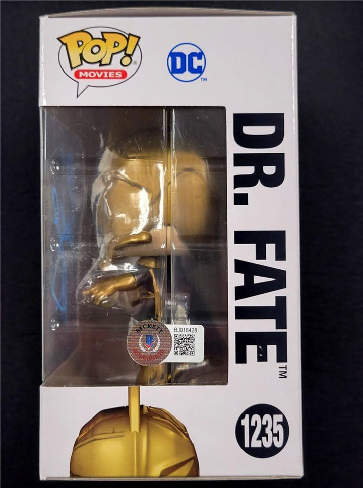 Pierce Brosnan signed Black Adam Dr. Fate Funko Pop! autograph Beckett BAS Holo