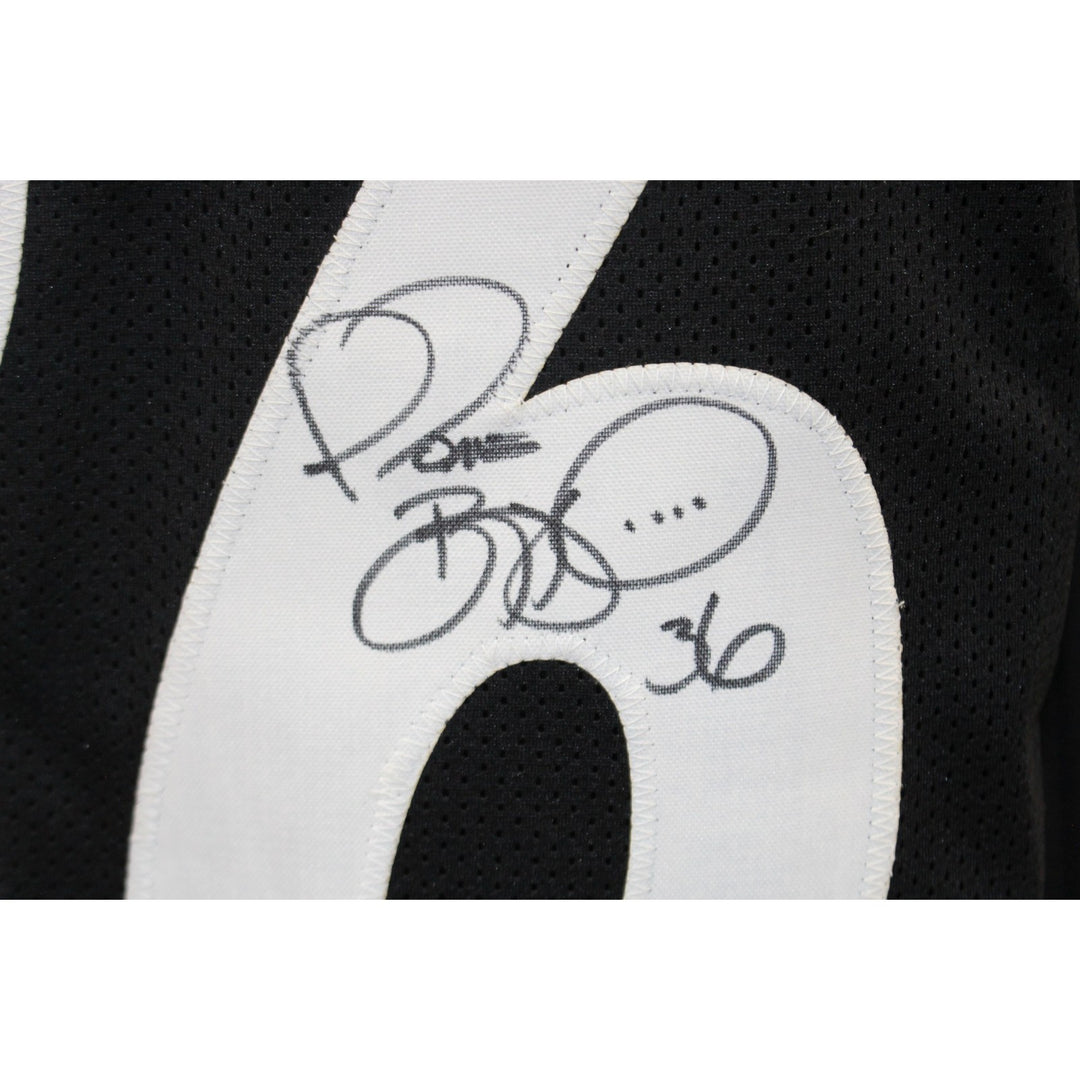Jerome Bettis Autographed Pro Style Size XL Black Jersey Beckett Witness 55265