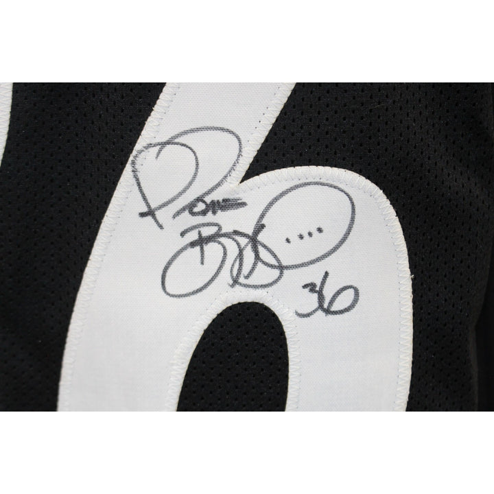 Jerome Bettis Autographed Pro Style Size XL Black Jersey Beckett Witness 55265
