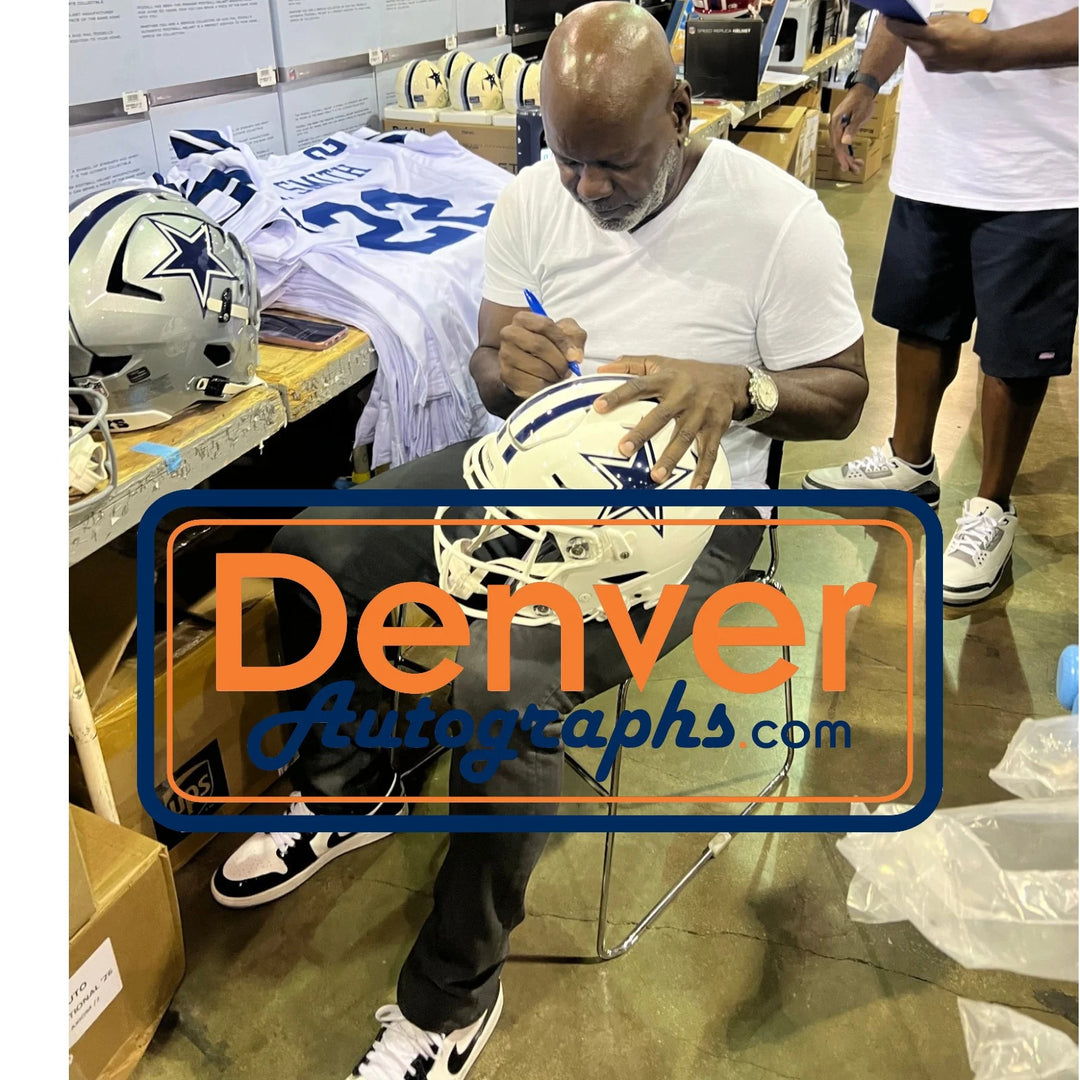 Emmitt Smith Autographed Dallas Cowboys SpeedFlex Alt 22 Helmet Beckett W 58500