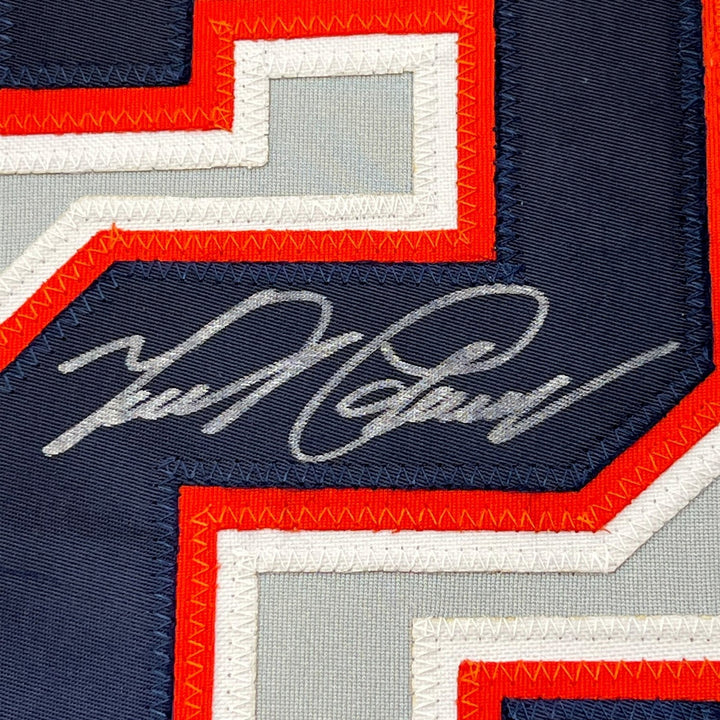 Framed Autographed/Signed Miguel Cabrera 33x42 Detroit Grey Jersey JSA COA