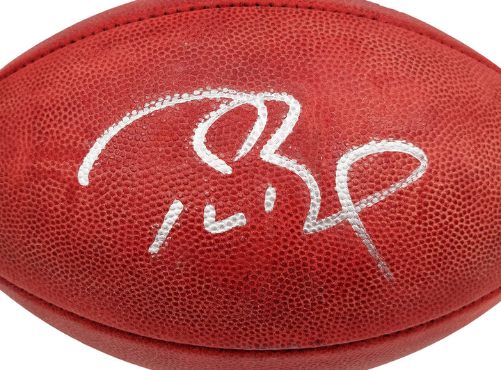 Tom Brady Auto Official NFL Leather Super Bowl LIII Logo Football Fanatics Holo