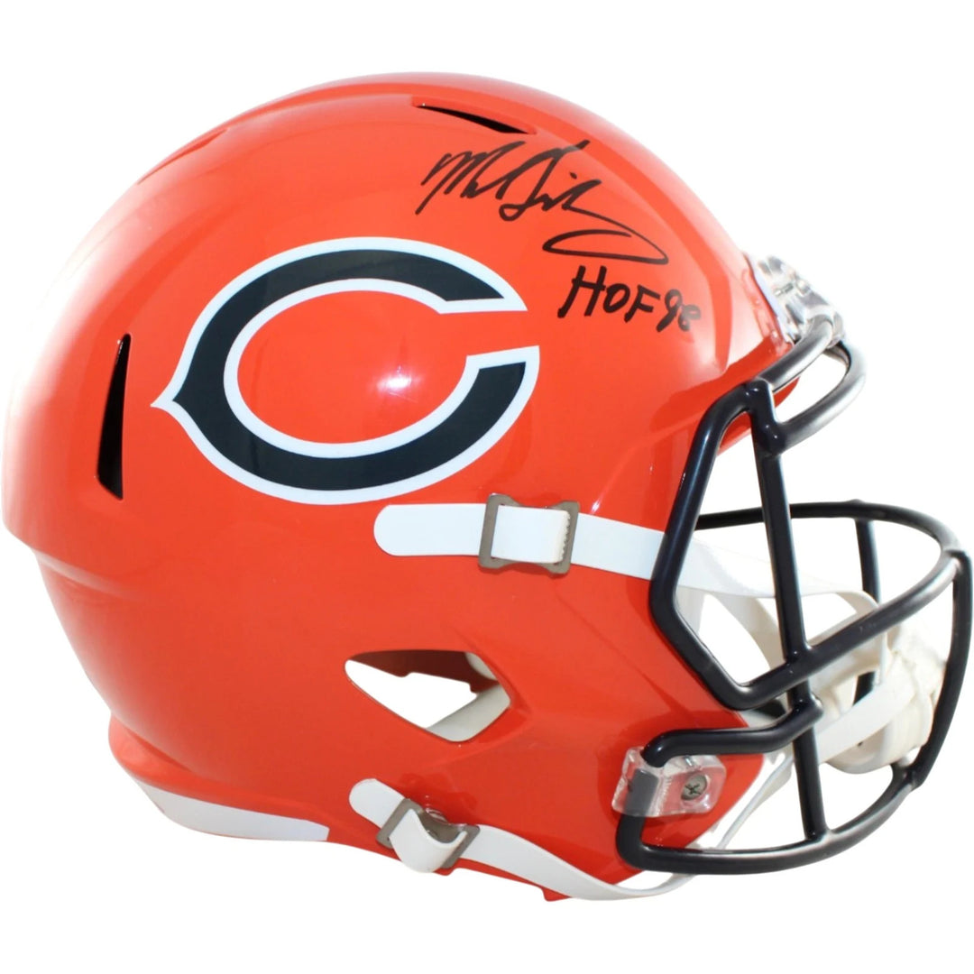 Mike Singletary Signed Chicago Bears F/S Replica Helmet 22 Alt HOF BAS 58603