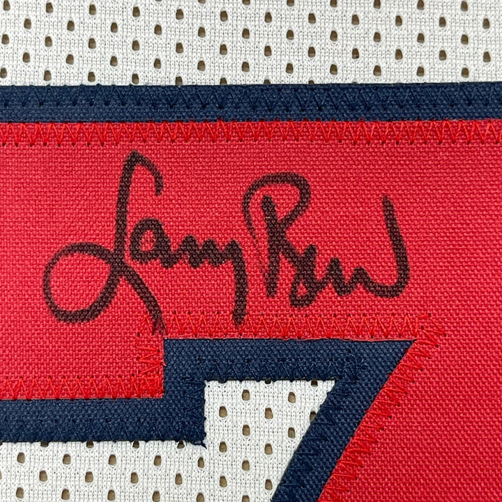 Framed Signed Larry Bird 35x39 USA 1992 Dream Team Jersey JSA COA