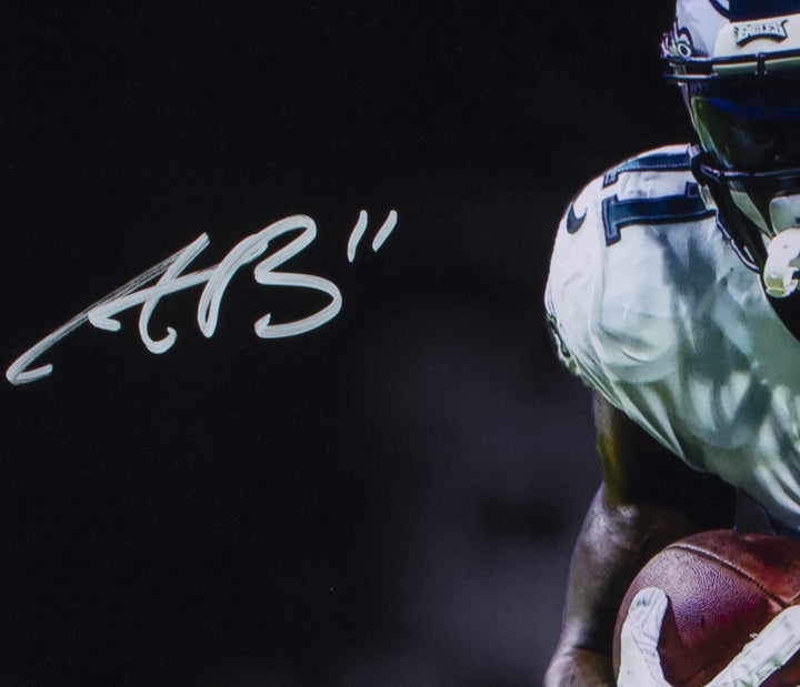 AJ Brown Signed 16x20 Philadelphia Eagles Vertical Spotlight Photo BAS ITP