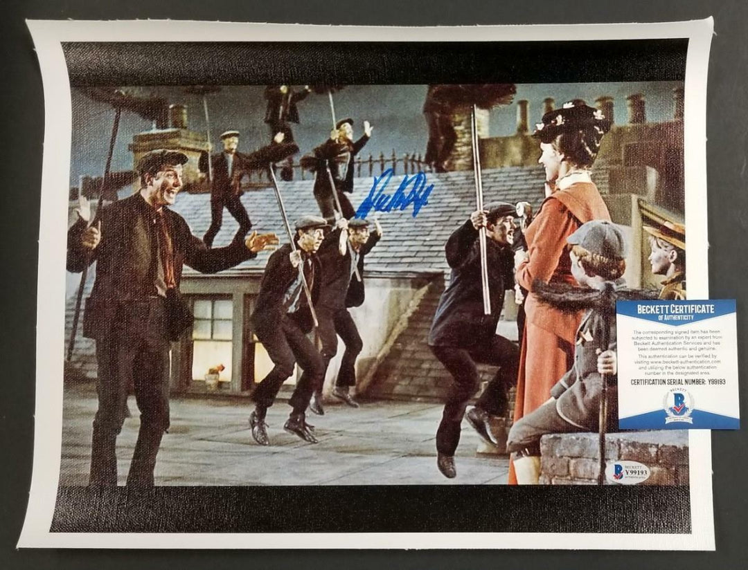 Dick Van Dyke autograph signed Mary Poppins 11x14 Canvas Photo #11 ~ BAS COA
