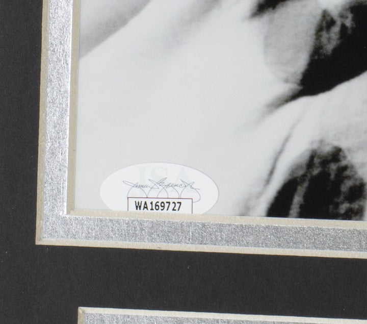 Joe Elliott Signed Framed 8x10 Black And White Def Leppard Photo JSA ITP