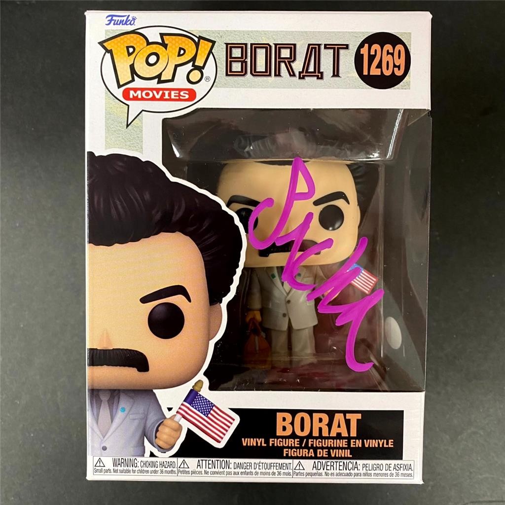 Sacha Baron Cohen signed Borat Funko Pop! #1269 autograph (A) ~ JSA