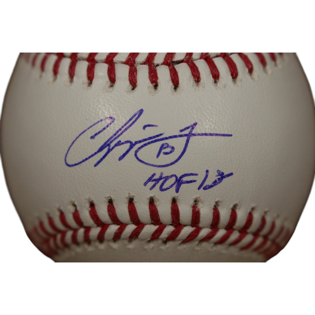 Chipper Jones Autographed Atlanta Braves OML Baseball HOF 2018 Fanatics 51699