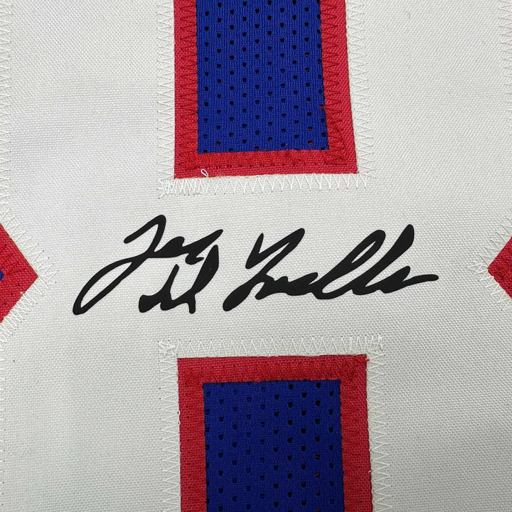Facsimile Autographed Joe DeLamielleure Buffalo Blue Reprint Jersey Size Mens XL