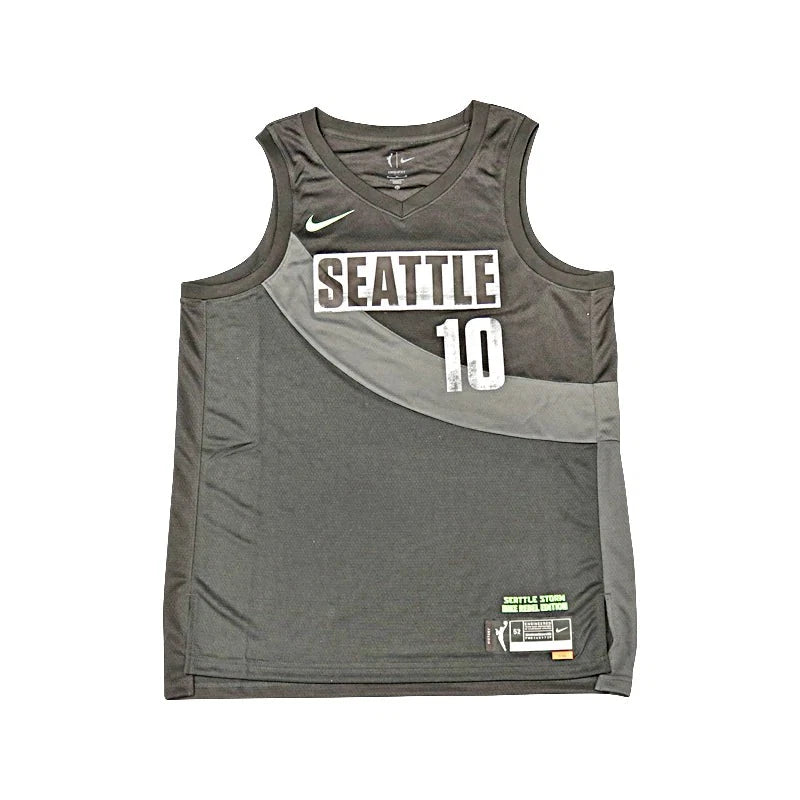 Sue Bird Seattle Storm Autographed Nike Rebel Edition Black Jersey with "4x WNBA Champ" Inscription Signed Under Number (CX Auth)