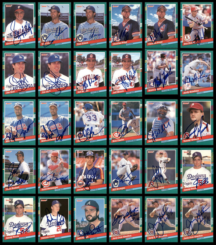 1991 Donruss Baseball Autographed Signed Cards Lot Of 318