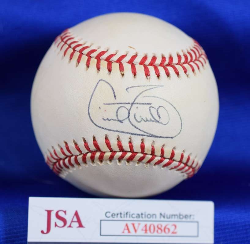 Cecil Fielder JSA COA Autograph 1996 World Series Signed Baseball