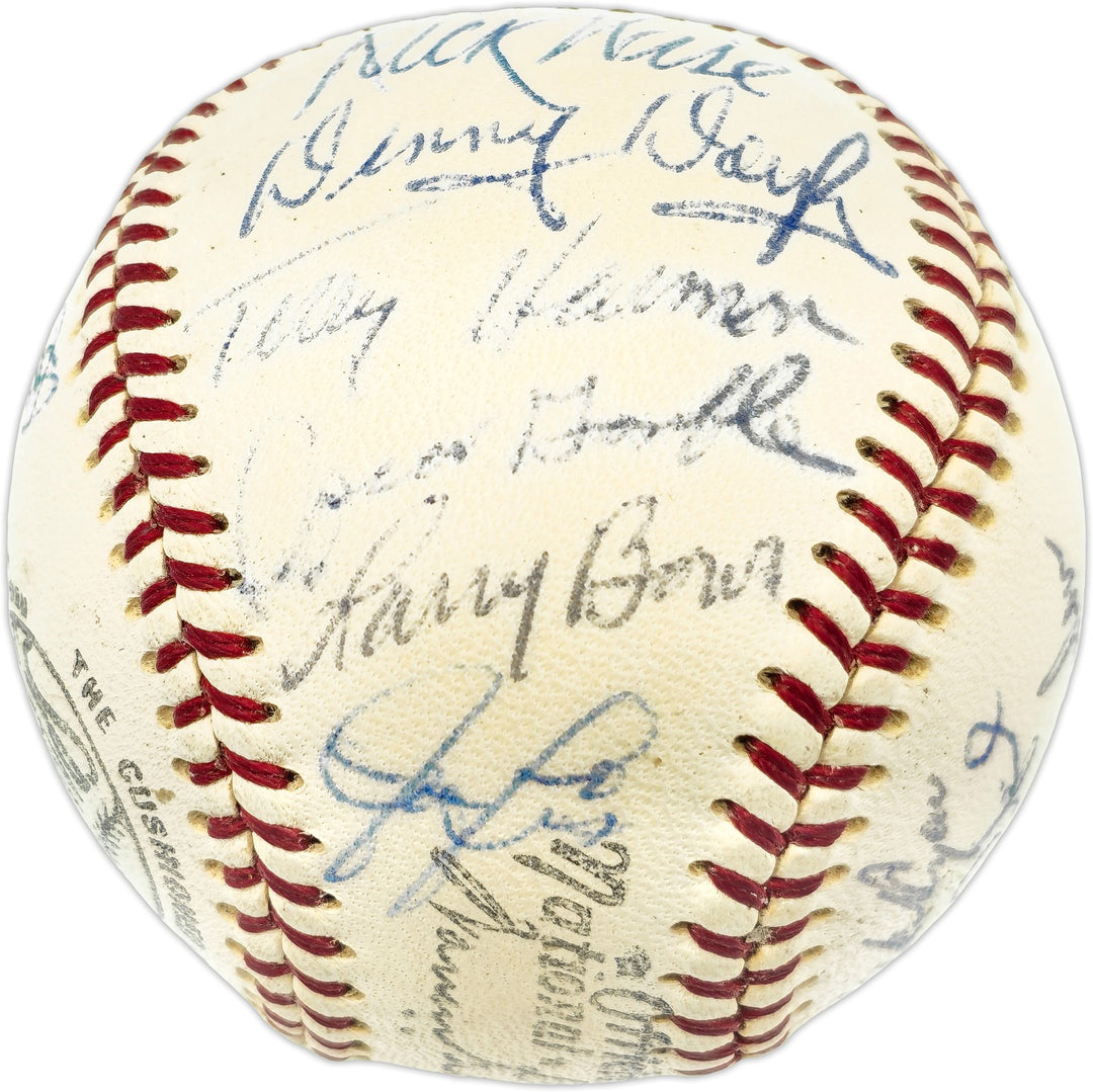 1971 Philadelphia Phillies Signed Official Giles NL Baseball 24 Sigs