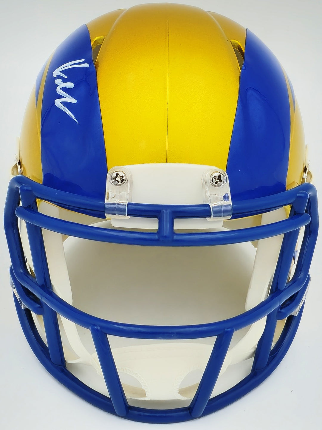 Kyren Williams Signed Rams Flash Yellow Speed Mini Helmet Beckett Witness