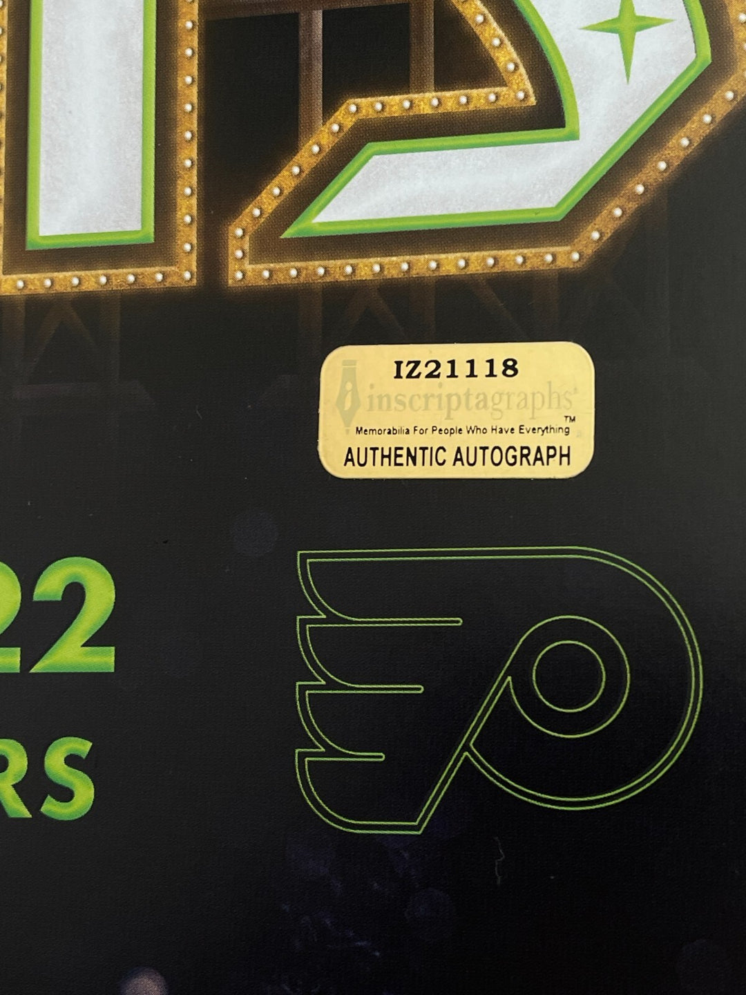 Chandler Stephenson Vegas Golden Knights 12/9/22 Glow Signed 11x17 Poster Photo