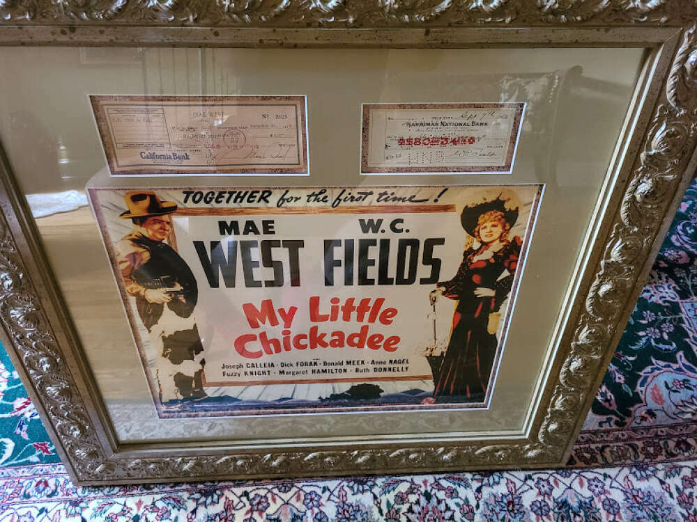 WC Fields Mae West JSA Loa Signed Dual Check Display Framed 35x34 Museum Quality