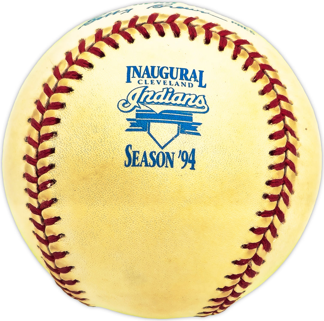 Duane Kuiper Auto 1994 Indians Inaugural Season Logo Baseball Cleveland Beckett