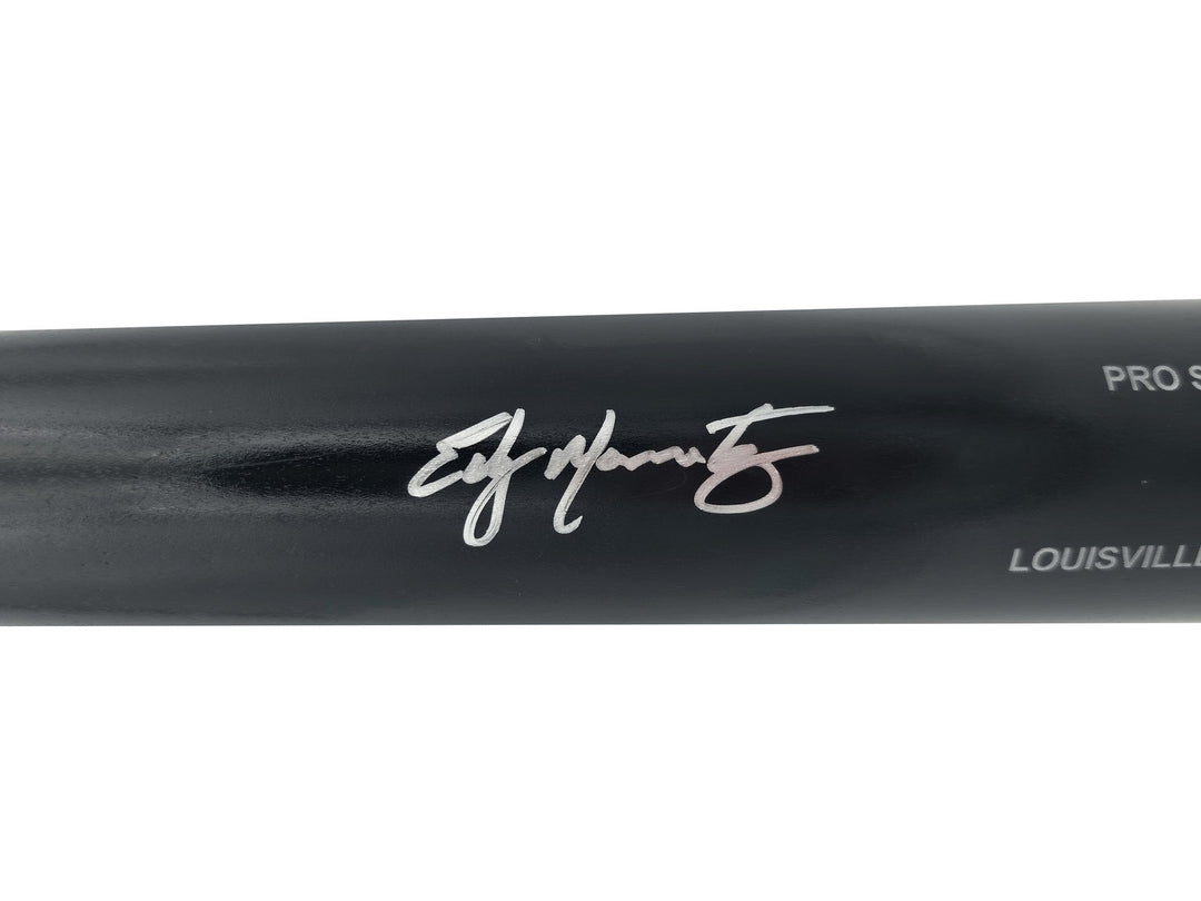 Edgar Martinez Auto Black L Slugger Pro Stock Baseball Bat Mariners Beckett Wit