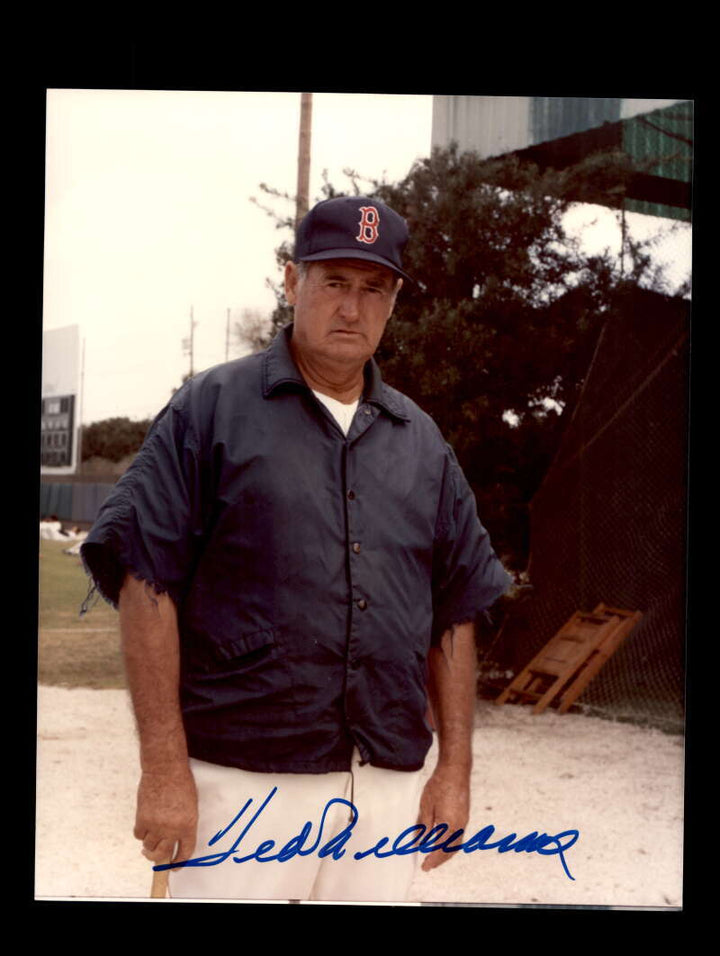 Ted Williams PSA DNA Signed  8x10 Photo Autograph Boston Red Sox