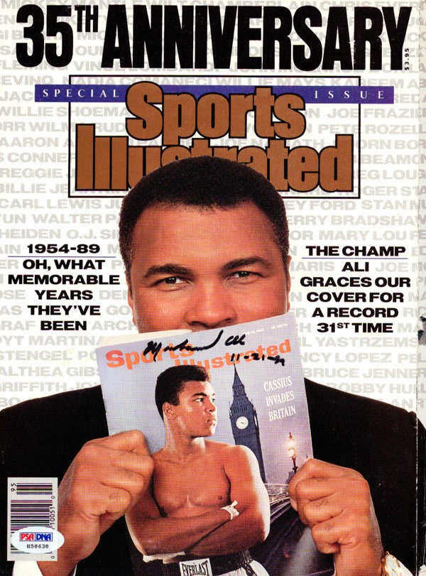 Muhammad Ali Autographed Signed Sports Illustrated Magazine Vintage PSA/DNA
