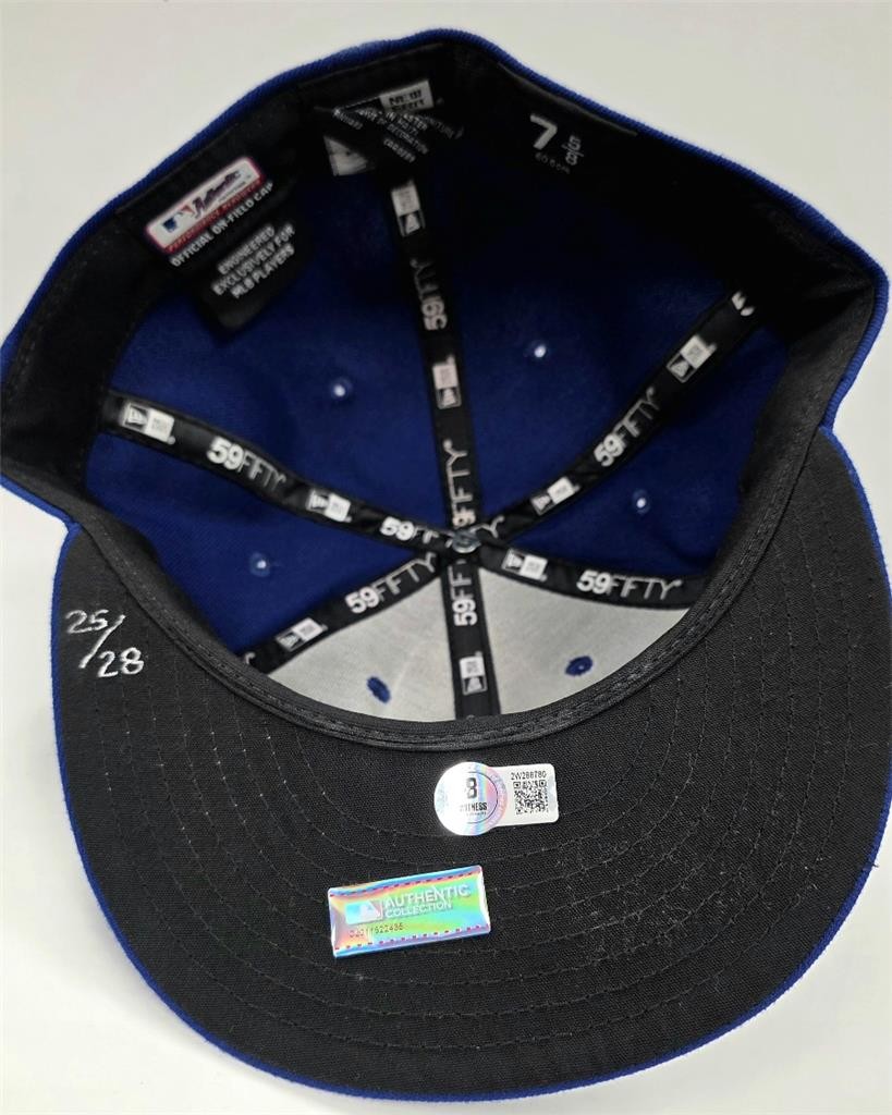 Pedro Guerrero autograph signed "1981 WS MVP" Dodgers Hat LE # /27 ~ Beckett BAS